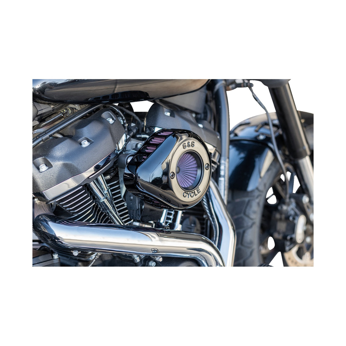 S&S CYCLE - AIR STINGER STEALTH AIR CLEANER KIT - BLACK