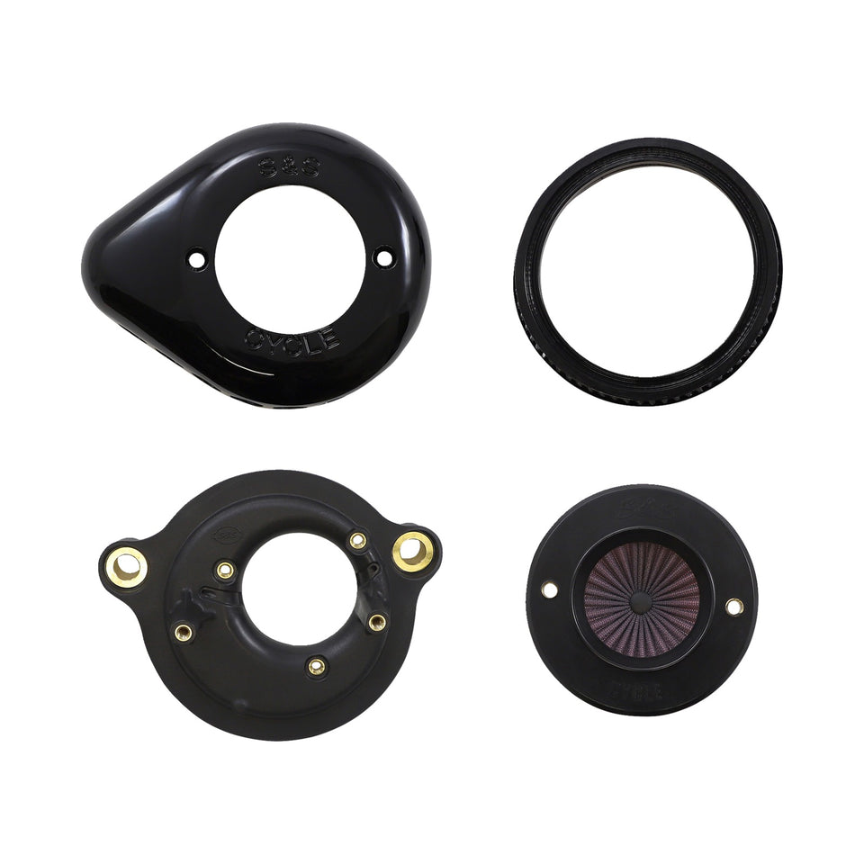 S&S CYCLE - AIR STINGER STEALTH AIR CLEANER KIT - BLACK