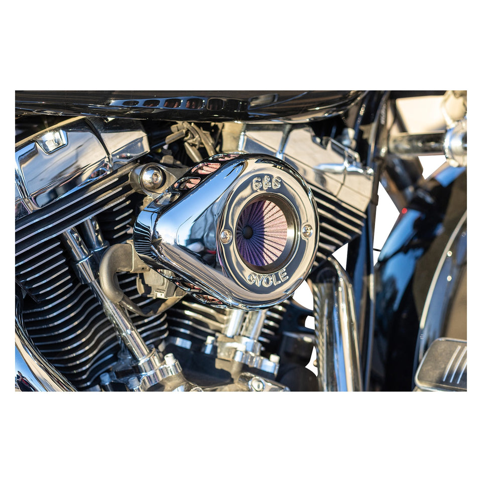 S&S CYCLE - AIR STINGER STEALTH AIR CLEANER KIT - CHROME