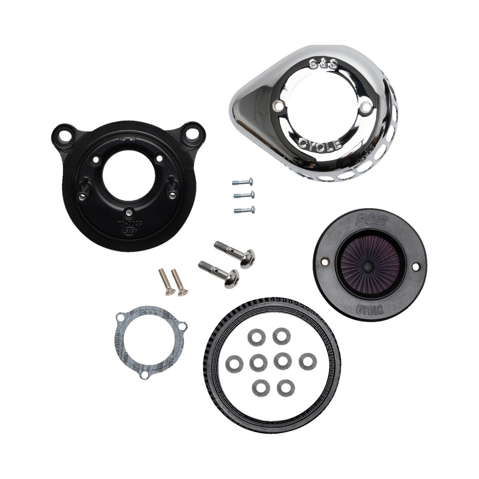 S&S CYCLE - AIR STINGER STEALTH AIR CLEANER KIT - CHROME