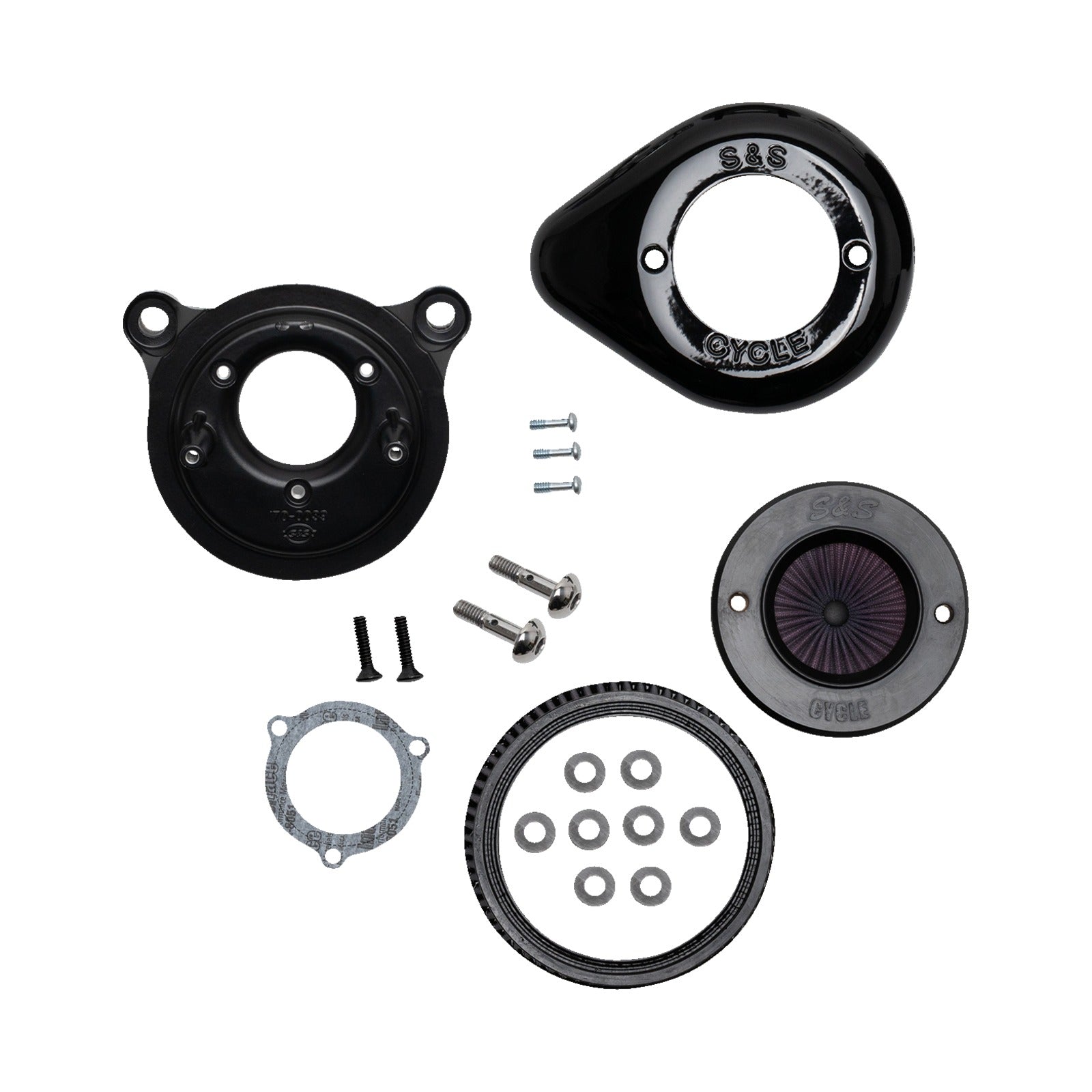 S&S CYCLE - AIR STINGER STEALTH AIR CLEANER KIT - BLACK