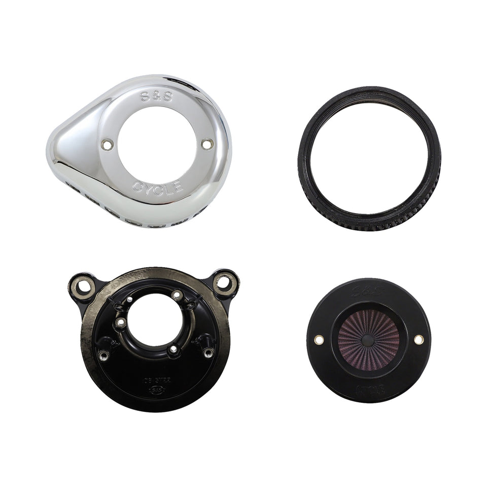 S&S CYCLE - AIR STINGER STEALTH AIR CLEANER KIT - CHROME