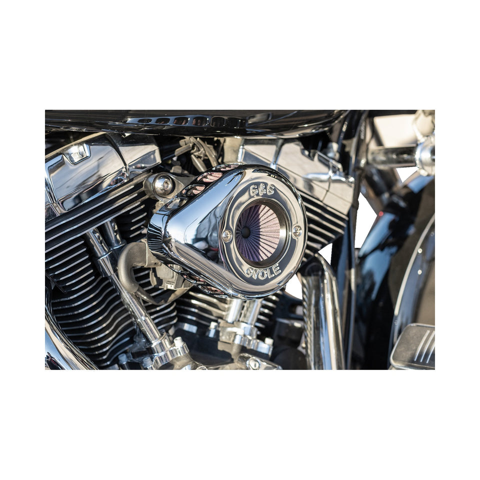 S&S CYCLE - AIR STINGER STEALTH AIR CLEANER KIT - CHROME