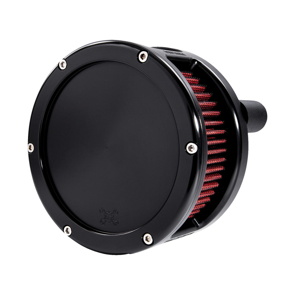 FEULING PARTS - BA SERIES AIR CLEANER KIT - BLACK ANODIZED - RED FILTER
