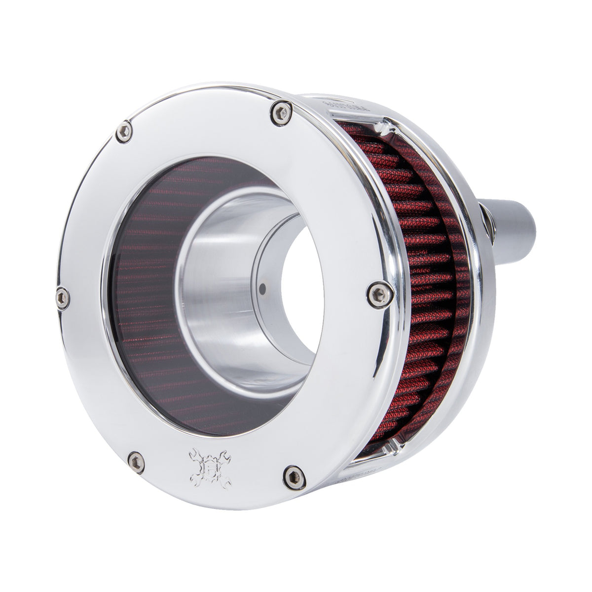 FEULING PARTS - BA SERIES AIR CLEANER KIT - CHROME - RED FILTER