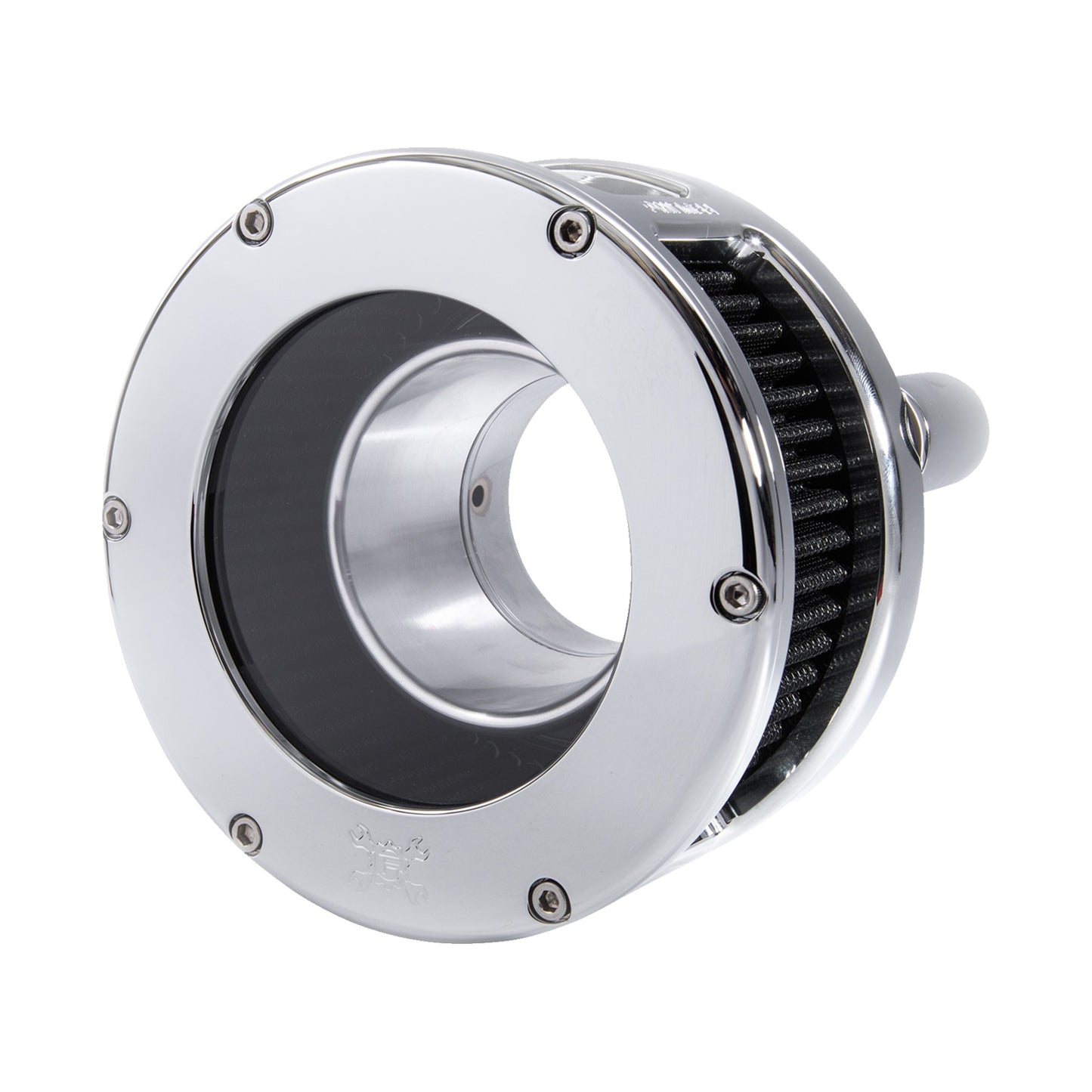 FEULING PARTS - BA SERIES AIR CLEANER KIT - CHROME - BLACK FILTER