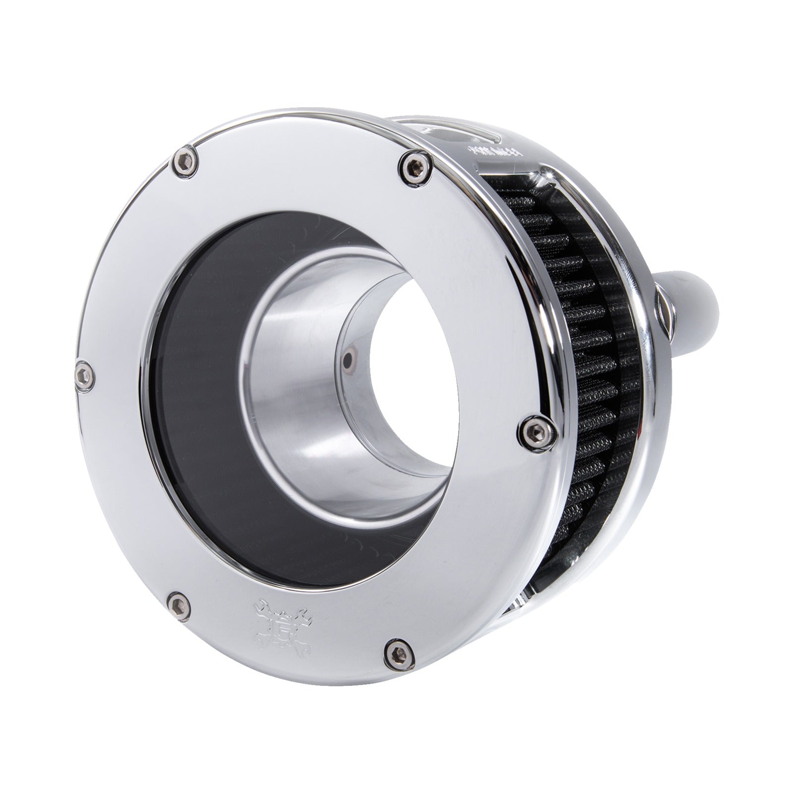 FEULING PARTS - BA SERIES AIR CLEANER KIT - CHROME - BLACK FILTER