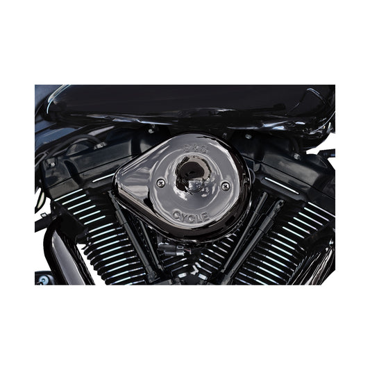S&S CYCLE - STEALTH TEARDROP AIR CLEANER - M8 - LAVA CHROME