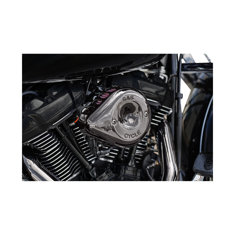 S&S CYCLE - STEALTH MINI TEARDROP AIR CLEANER - M8 - LAVA CHROME