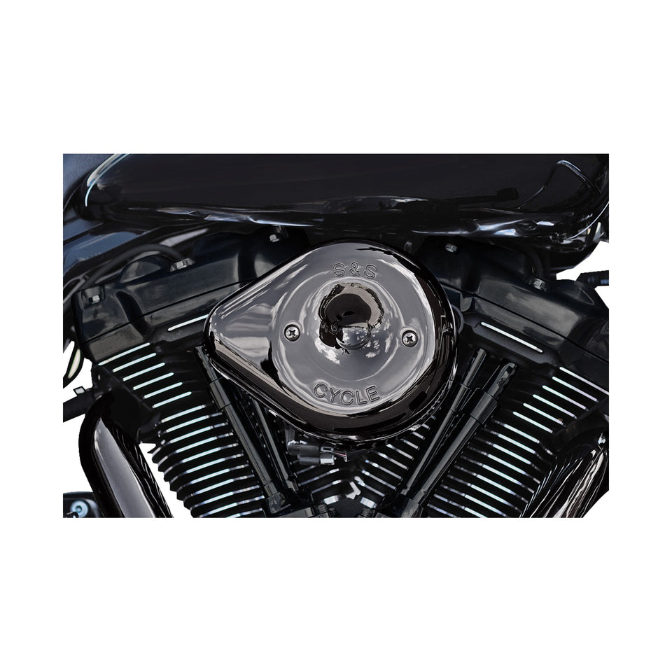 S&S CYCLE - STEALTH MINI TEARDROP AIR CLEANER - M8 - LAVA CHROME