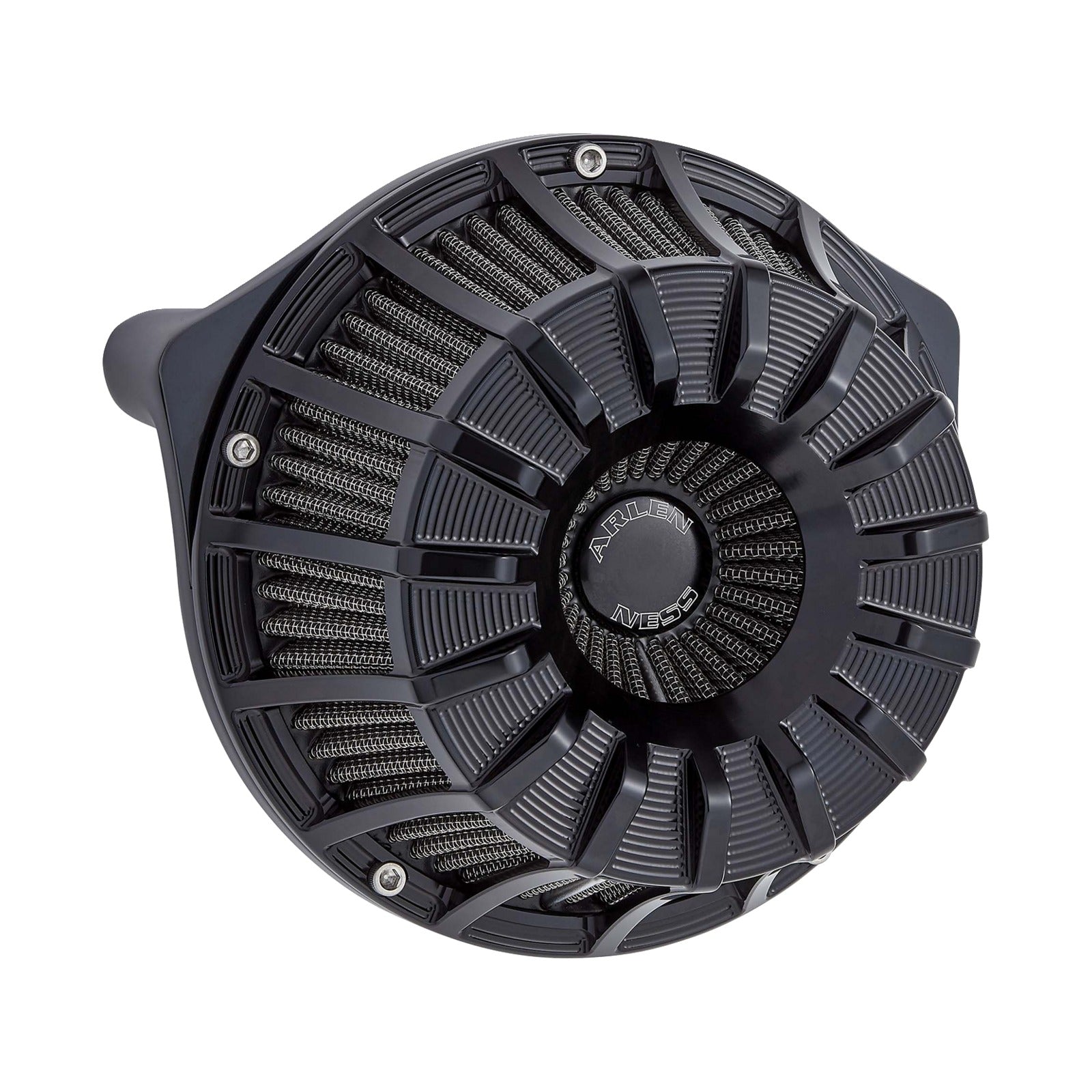 ARLEN NESS - INVERTED SERIES AIR CLEANER KIT - 15-SPOKE - ALL BLACK
