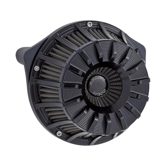 ARLEN NESS - INVERTED SERIES AIR CLEANER KIT - 15-SPOKE - ALL BLACK