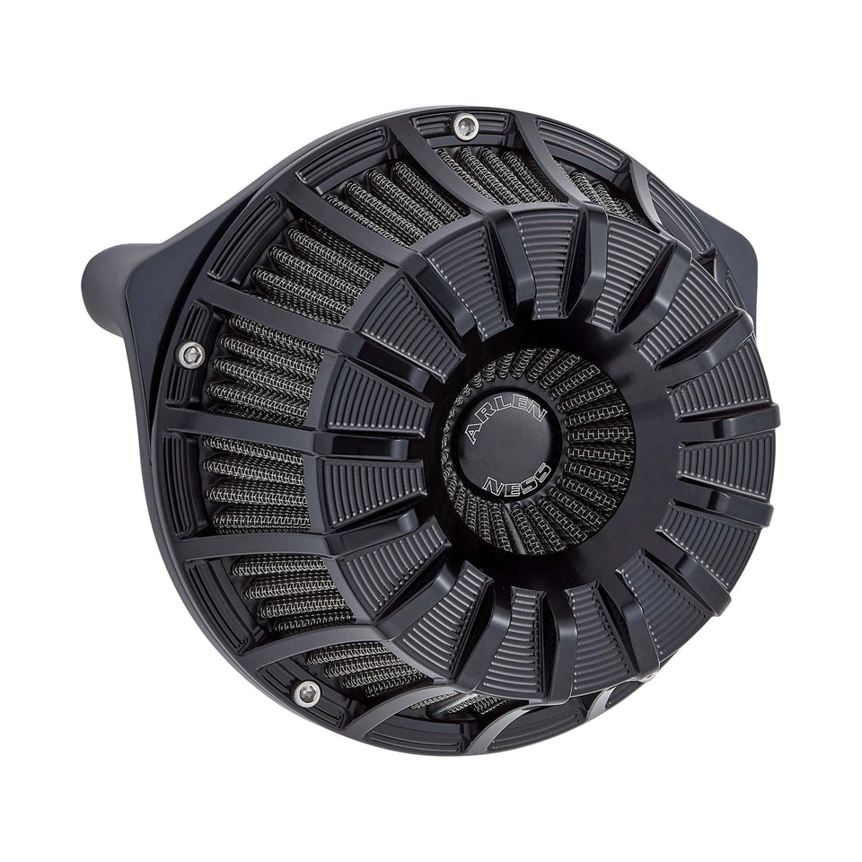 ARLEN NESS - INVERTED SERIES AIR CLEANER KIT - 15-SPOKE - ALL BLACK