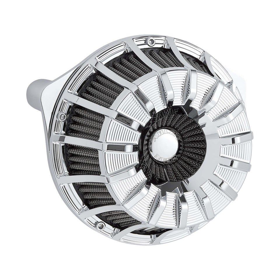 ARLEN NESS - INVERTED SERIES AIR CLEANER KIT - 10-GAUGE - CHROME