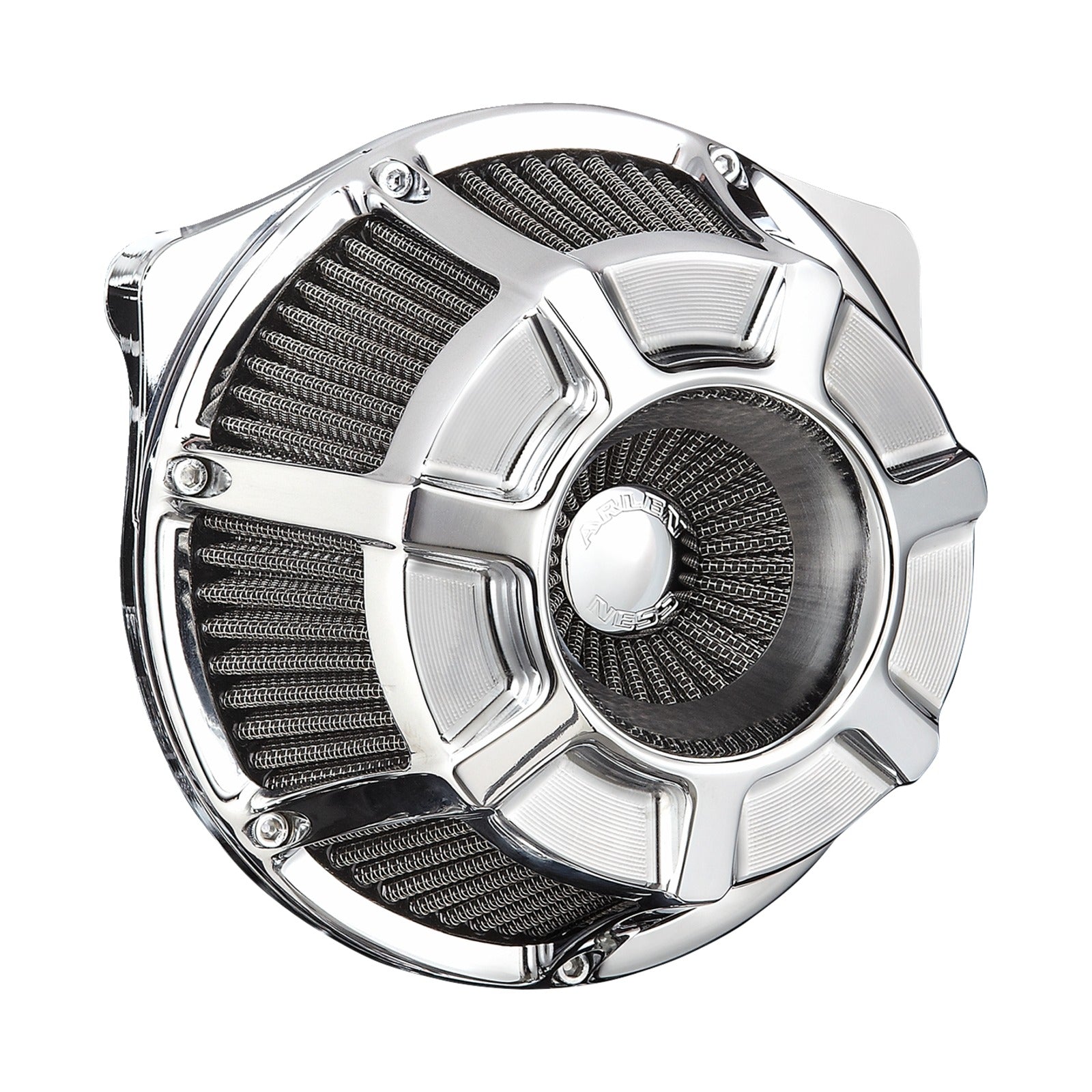 ARLEN NESS - INVERTED SERIES AIR CLEANER KIT - BEVELED - CHROME