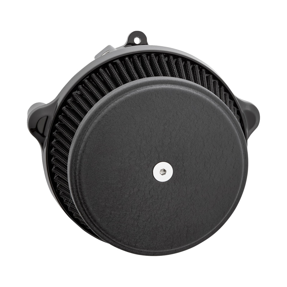ARLEN NESS - BIG SUCKER(TM) STAGE 1 AIR CLEANER KIT WITH COVER - SMOOTH - WRINKLE BLACK