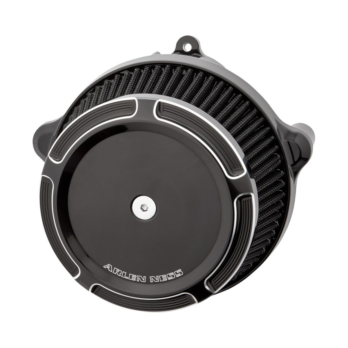 ARLEN NESS - BIG SUCKER(TM) STAGE 1 AIR CLEANER KIT WITH COVER - BEVELED - BLACK