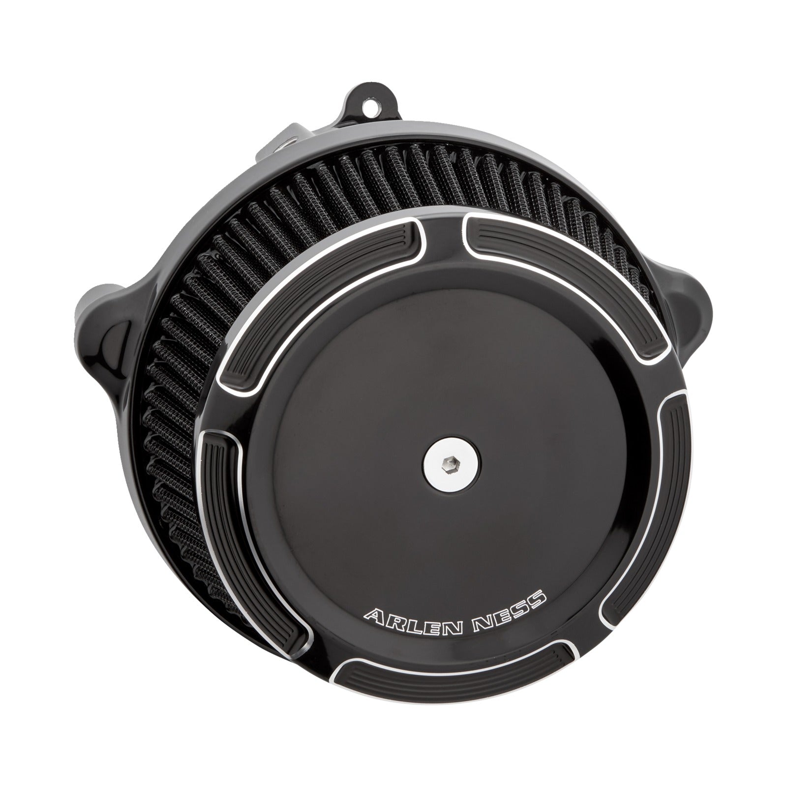 ARLEN NESS - BIG SUCKER(TM) STAGE 1 AIR CLEANER KIT WITH COVER - BEVELED - BLACK