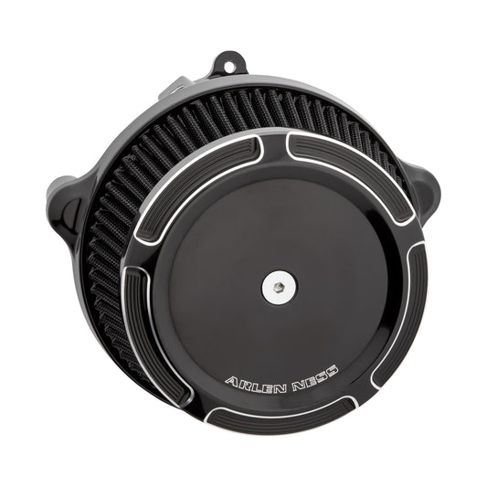 ARLEN NESS - BIG SUCKER(TM) STAGE 1 AIR CLEANER KIT WITH COVER - BEVELED - BLACK