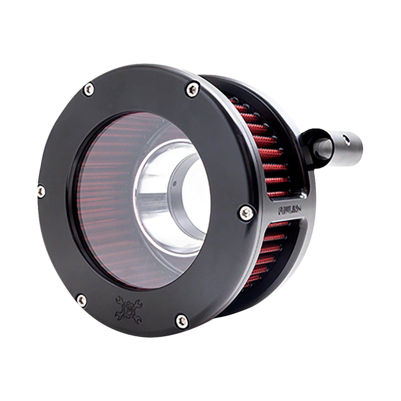 FEULING PARTS - BA AIR CLEANER KIT - BLACK/CLEAR WITH RED FILTER - TWIN CAM