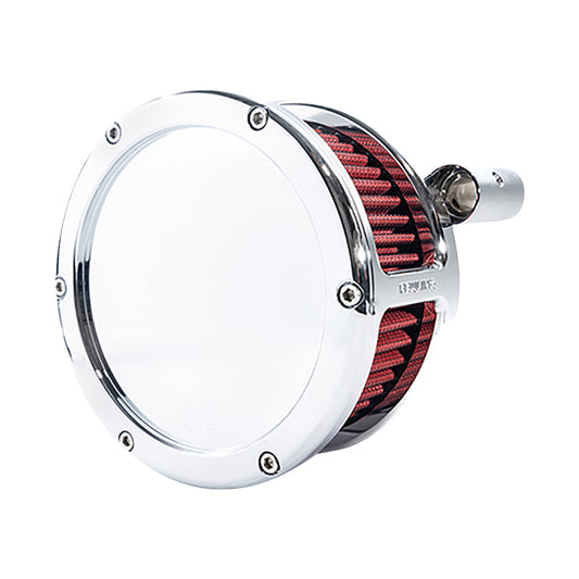 FEULING PARTS - BA AIR CLEANER KIT - CHROME WITH RED FILTER - TWIN CAM