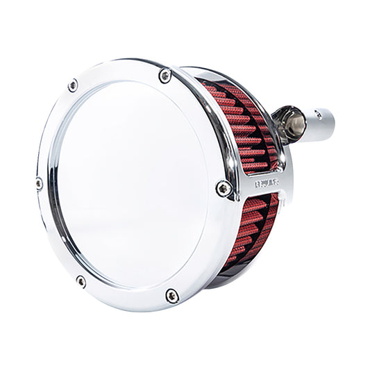 FEULING PARTS - BA AIR CLEANER KIT - CHROME WITH RED FILTER - '93-'99 EVOLUTION BIG TWIN