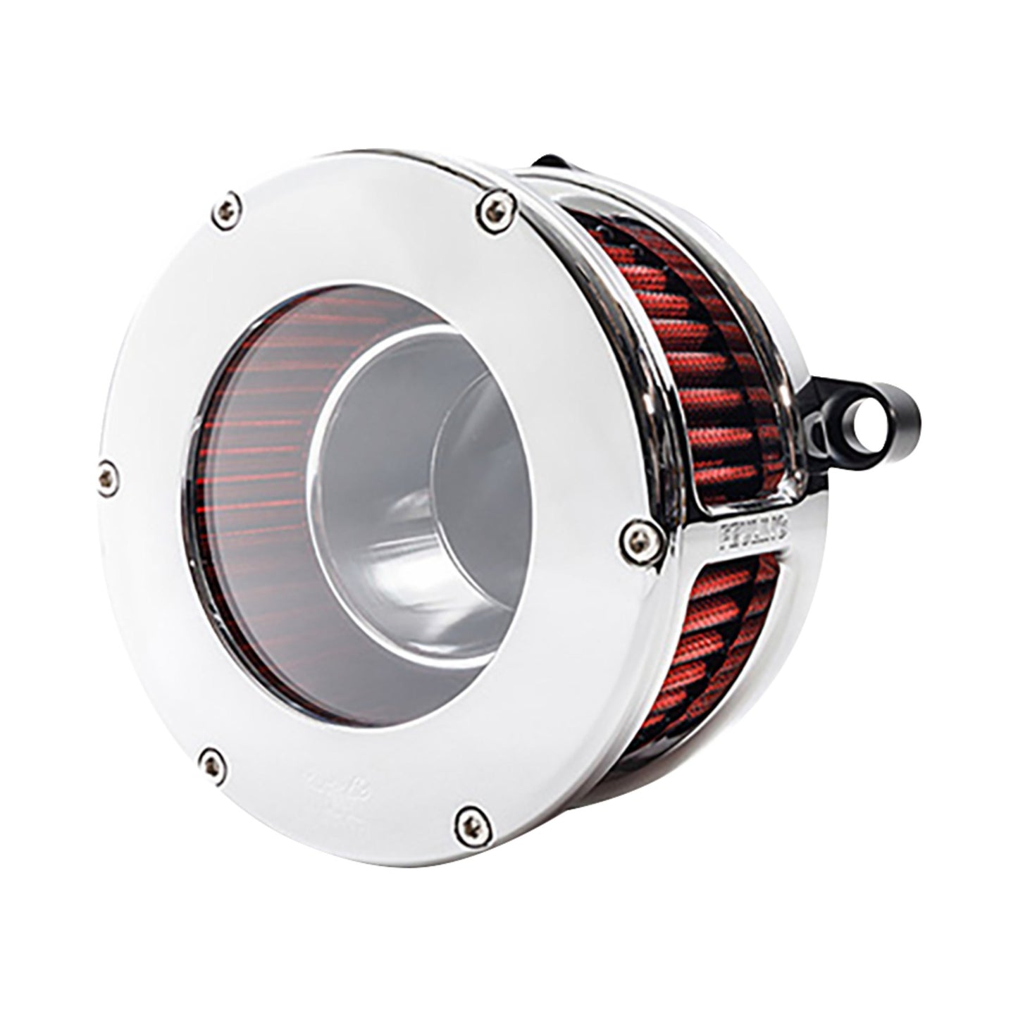 FEULING PARTS - BA AIR CLEANER KIT - CHROME/CLEAR WITH RED FILTER - M8