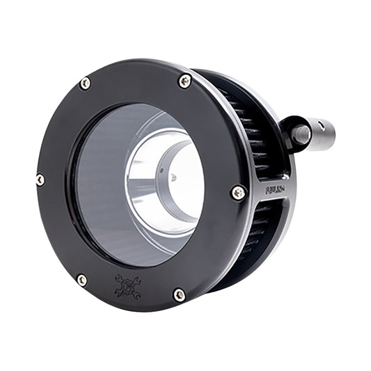 FEULING PARTS - BA AIR CLEANER KIT - BLACK/CLEAR WITH BLACK FILTER - TWIN CAM