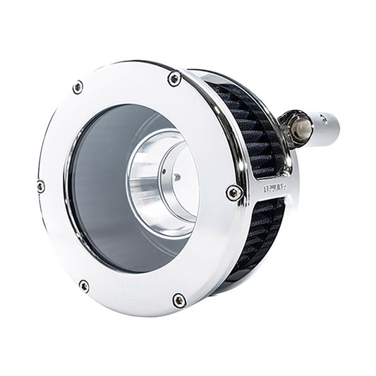 FEULING PARTS - BA AIR CLEANER KIT - CHROME/CLEAR WITH BLACK FILTER - '08-'17 DYNA/SOFTAIL/TOURING