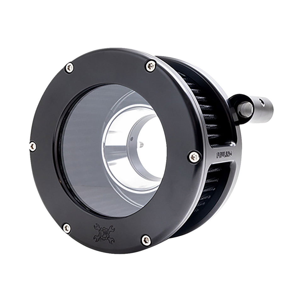 FEULING PARTS - BA AIR CLEANER KIT - BLACK/CLEAR WITH BLACK FILTER - '93-'99 EVOLUTION BIG TWIN