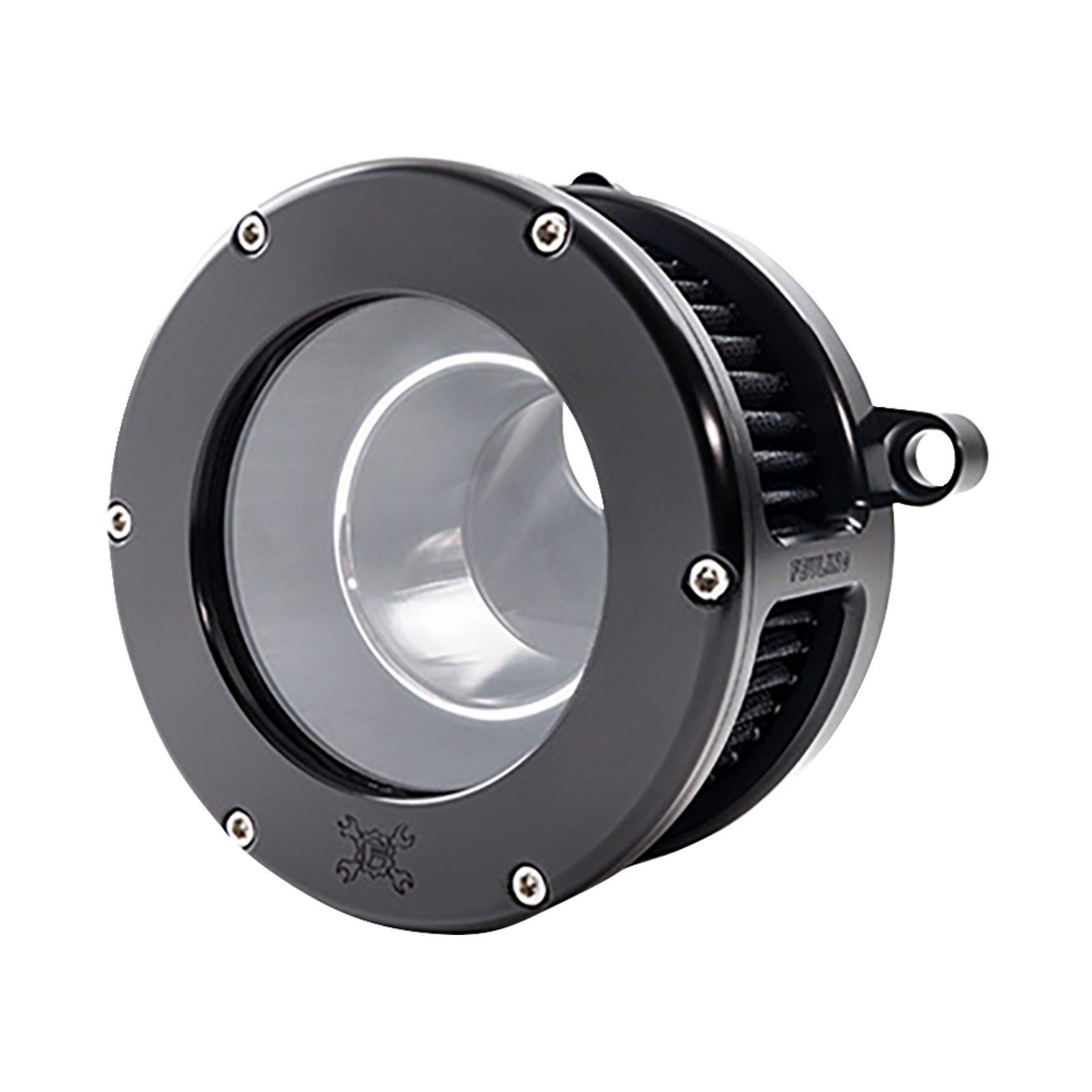 FEULING PARTS - BA AIR CLEANER KIT - BLACK/CLEAR WITH BLACK FILTER - M8