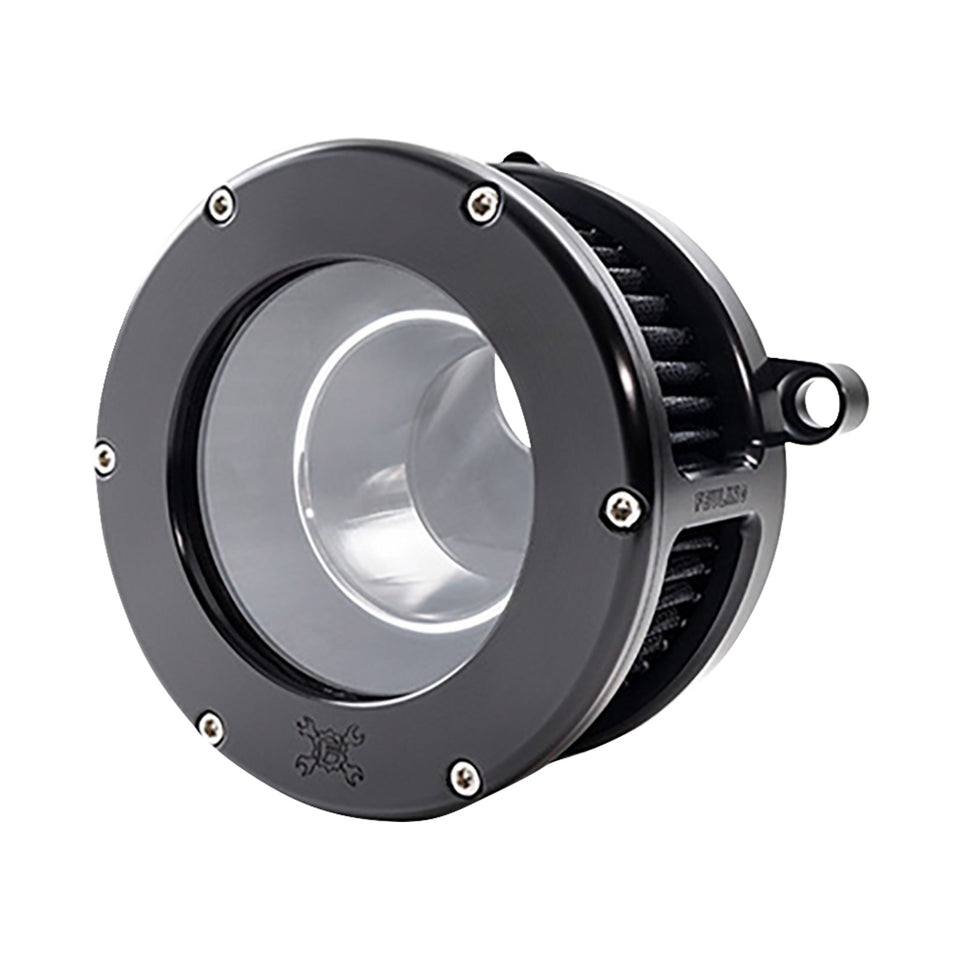 FEULING PARTS - BA AIR CLEANER KIT - BLACK/CLEAR WITH BLACK FILTER - M8
