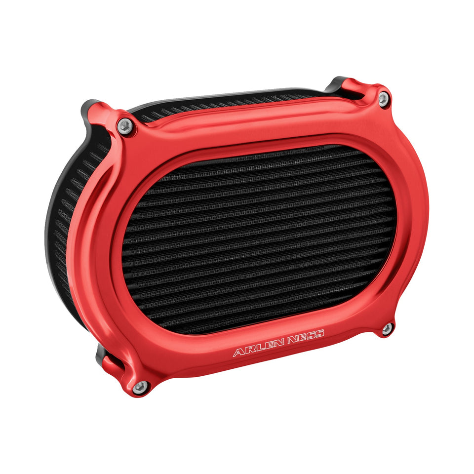 ARLEN NESS - STAGE 2 OVAL AIR CLEANER KIT - RED