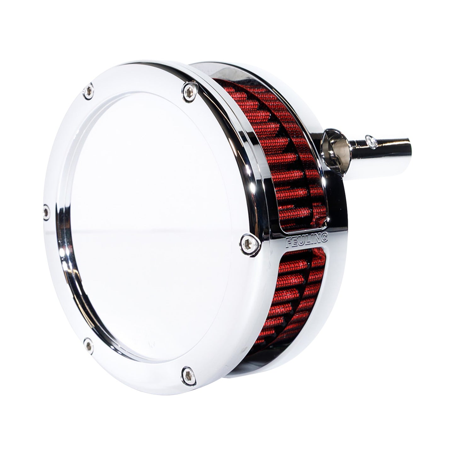 FEULING PARTS - SLIM BA AIR CLEANER KIT - CHROME - RED FILTER - TWIN CAM