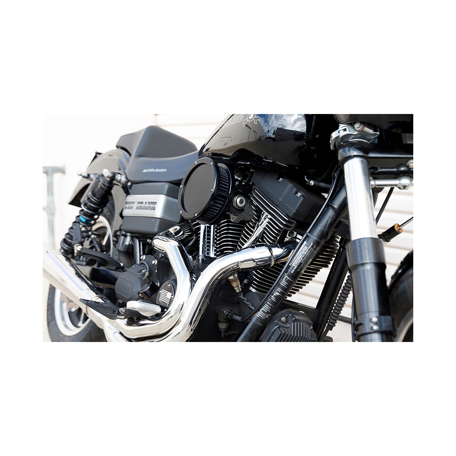 FEULING PARTS - SLIM BA AIR CLEANER KIT - BLACK - BLACK FILTER - TWIN CAM