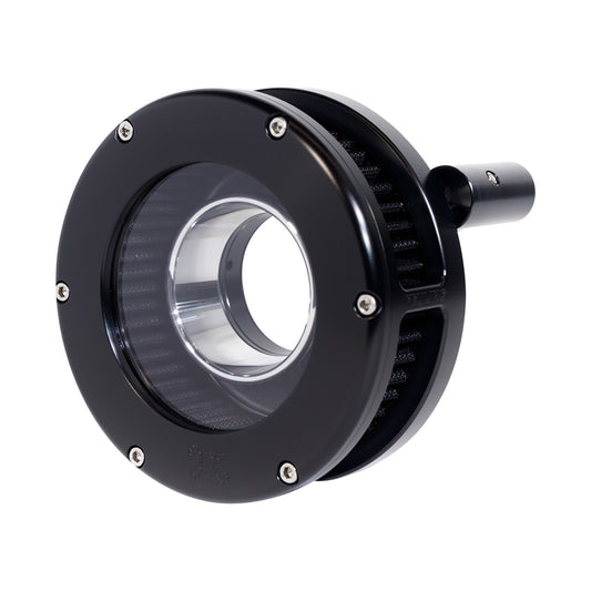 FEULING PARTS - SLIM BA AIR CLEANER KIT - BLACK/CLEAR - BLACK FILTER - TWIN CAM