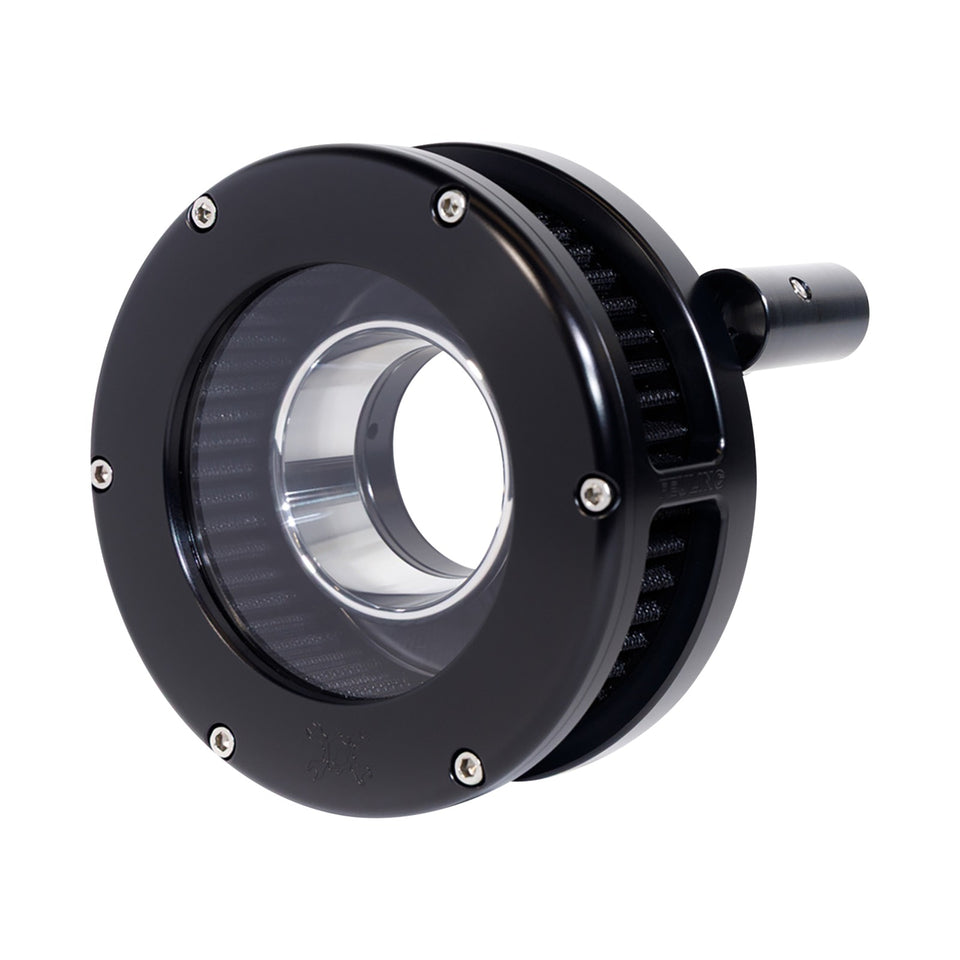 FEULING PARTS - SLIM BA AIR CLEANER KIT - BLACK/CLEAR - BLACK FILTER - TWIN CAM