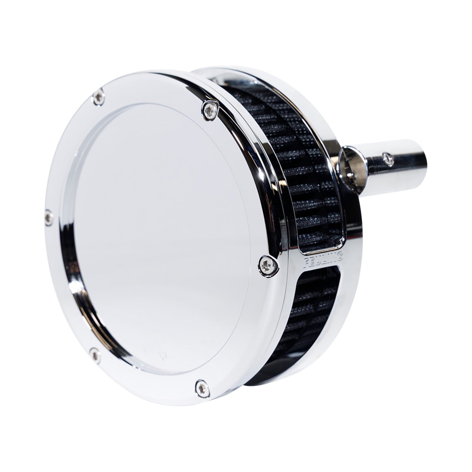 FEULING PARTS - SLIM BA AIR CLEANER KIT - CHROME - BLACK FILTER - '08-'17 TWIN CAM