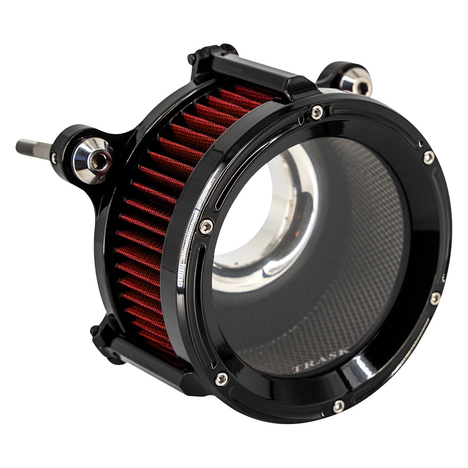 TRASK - 68 MM ASSAULT CHARGE AIR CLEANER - GLOSS BLACK - GEN 2 M8