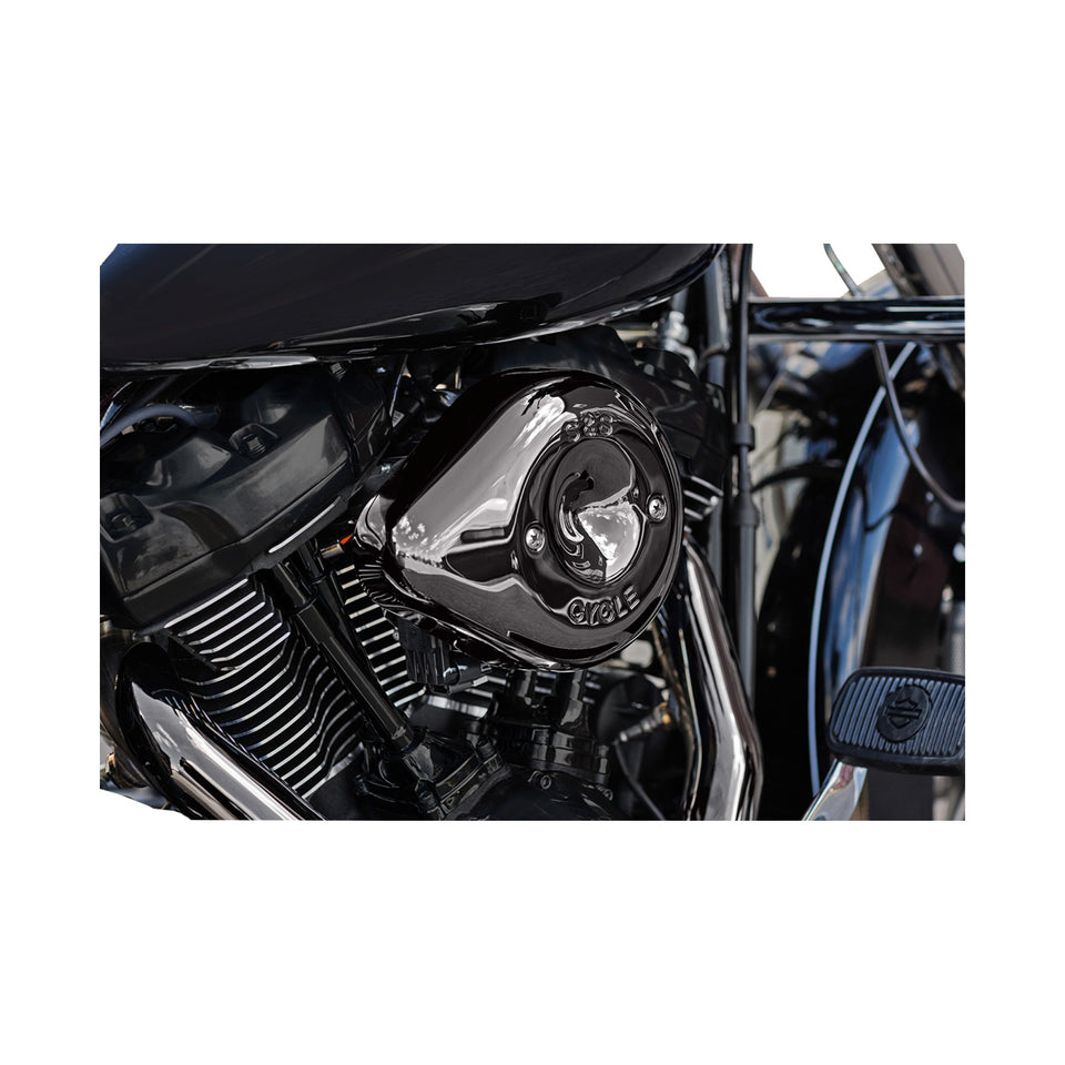 S&S CYCLE - STEALTH TEARDROP AIR CLEANER COVER - M8 - LAVA CHROME