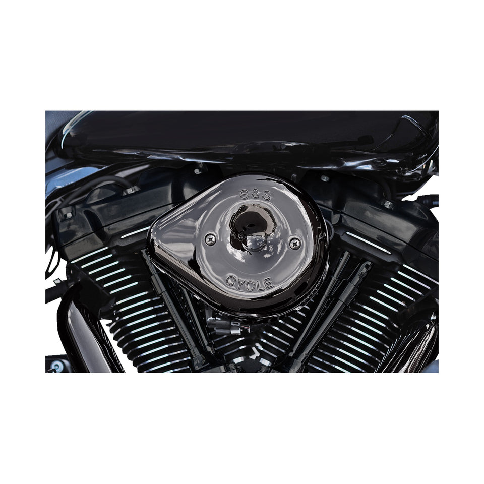 S&S CYCLE - STEALTH TEARDROP AIR CLEANER COVER - M8 - LAVA CHROME
