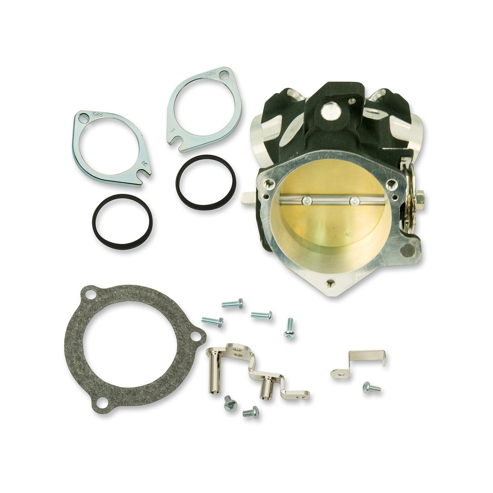 S&S CYCLE - THROTTLE HOG CABLE OPERATED THROTTLE BODY KIT - BLACK - 66 MM - 124" ENGINE