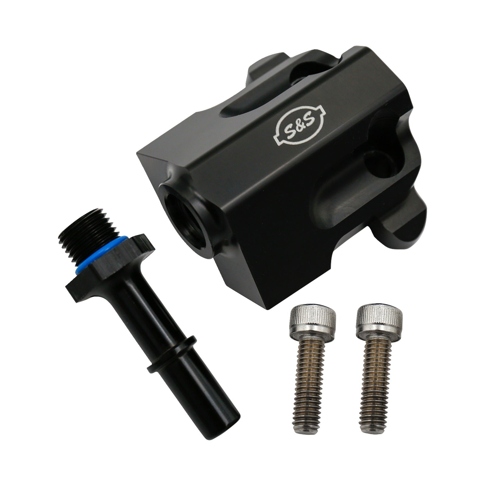 S&S CYCLE - REPLACEMENT FUEL RAIL KIT - BLACK - M8 TOURING