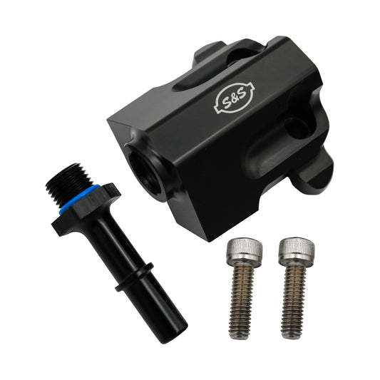S&S CYCLE - REPLACEMENT FUEL RAIL KIT - BLACK - M8 TOURING