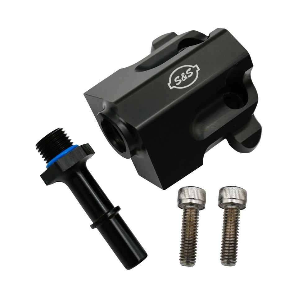 S&S CYCLE - REPLACEMENT FUEL RAIL KIT - BLACK - M8 SOFTAIL