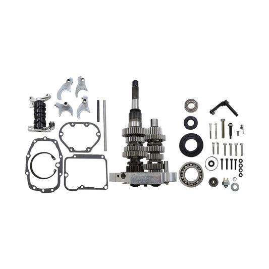 BAKER DRIVETRAIN - GEAR SET - OVERDRIVE/6-SPEED - POLISHED - SOFTAIL/DYNA/FXR
