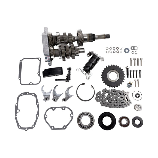 BAKER DRIVETRAIN - DIRECT DRIVE GEAR SET - 6-SPEED - POLISHED - '01-'06 TOURING