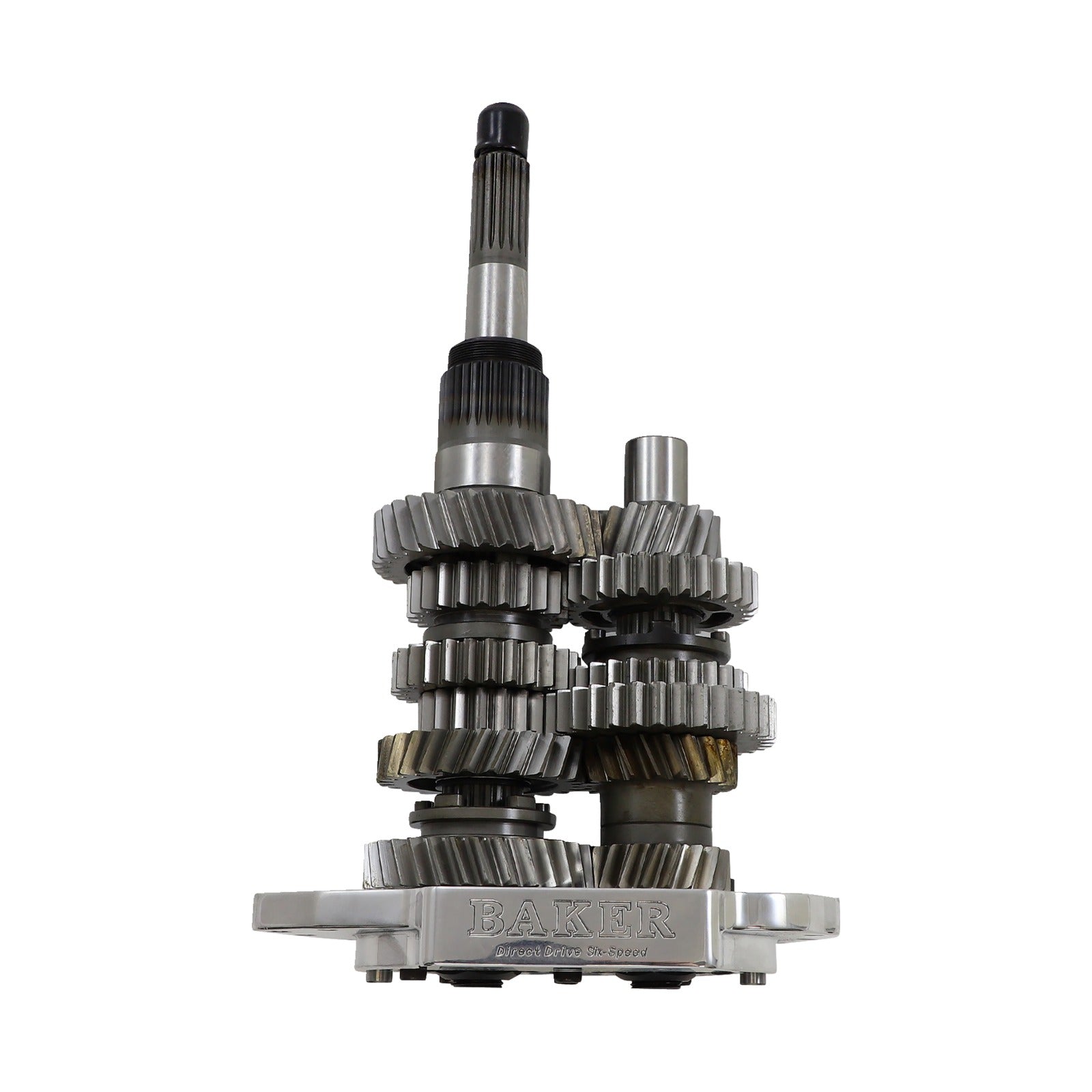 BAKER DRIVETRAIN - DIRECT DRIVE GEAR SET - 6-SPEED - POLISHED - '01-'06 SOFTAIL/DYNA