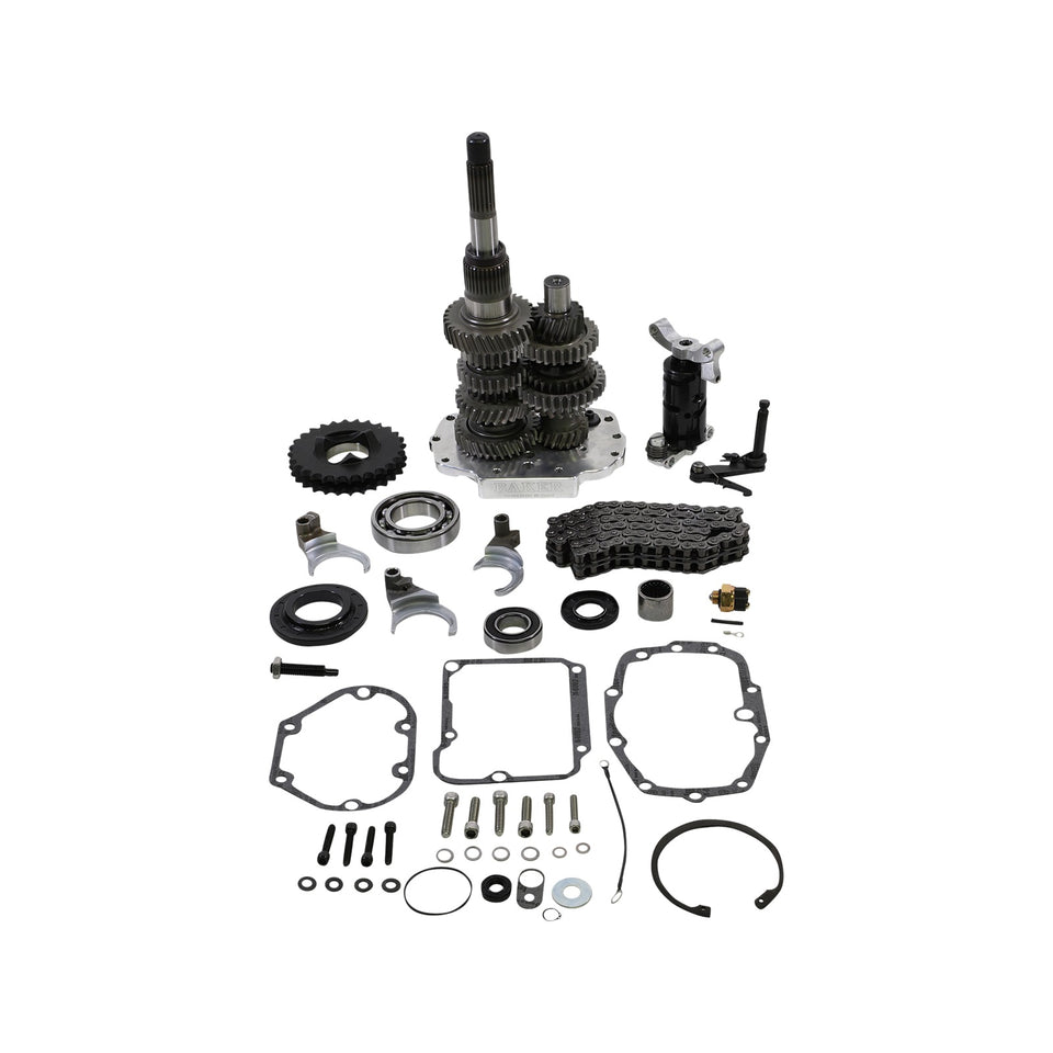 BAKER DRIVETRAIN - DIRECT DRIVE GEAR SET - 6-SPEED - POLISHED - '90-'97 HARLEY-DAVIDSON