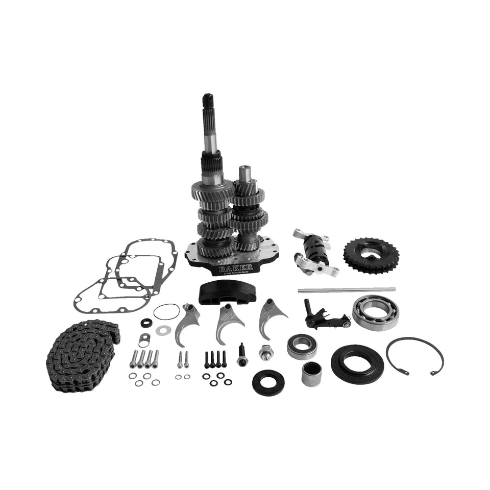 BAKER DRIVETRAIN - DIRECT DRIVE GEAR SET - 6-SPEED - BLACK - '01-'06 TOURING